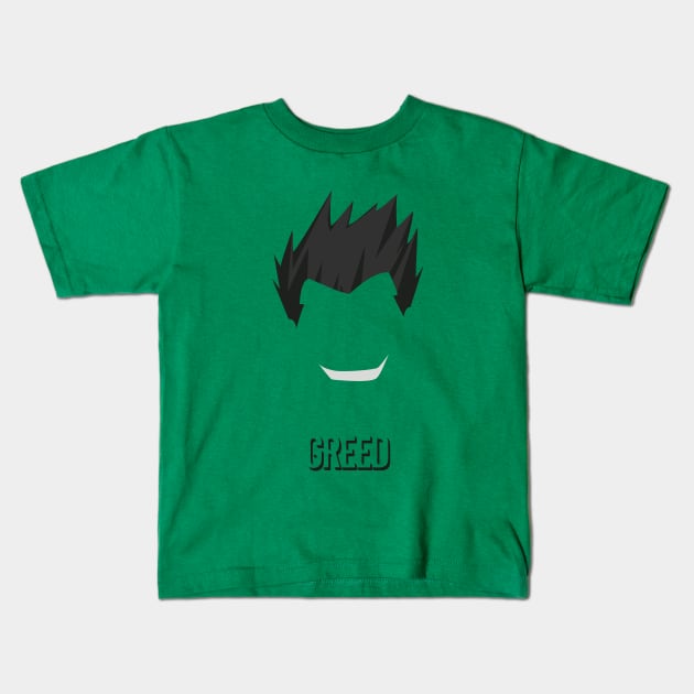 Greed Kids T-Shirt by TheOneTrueKyle